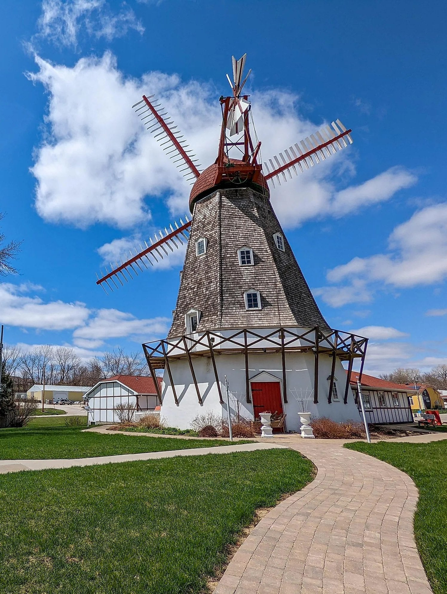 Photo of a Danish Windmill in Elk Horn, Iowa.